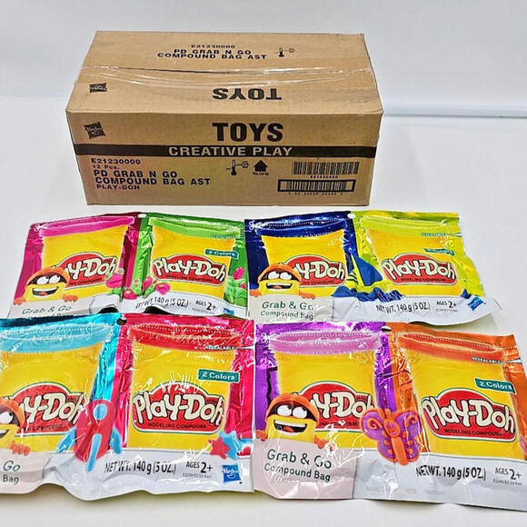 Play-Doh Grab & Go Compound Bag - 8 Colors 5oz - Picture 1 of 8